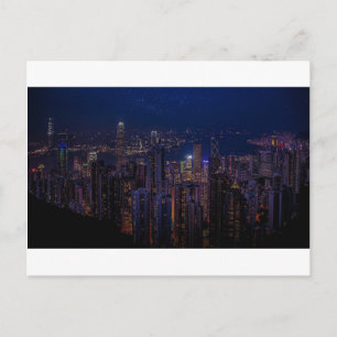Hong Kong Skyline Briefkaart