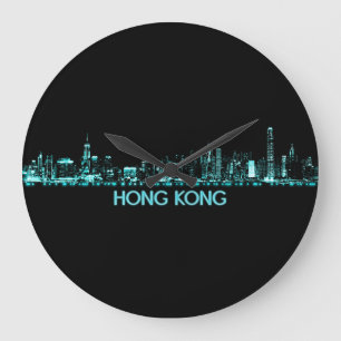 Hong Kong Skyline Grote Klok