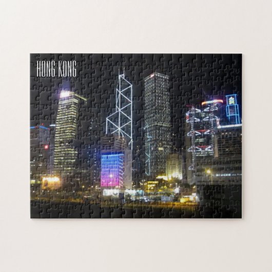 hong kong skyline legpuzzel (Horizontaal)