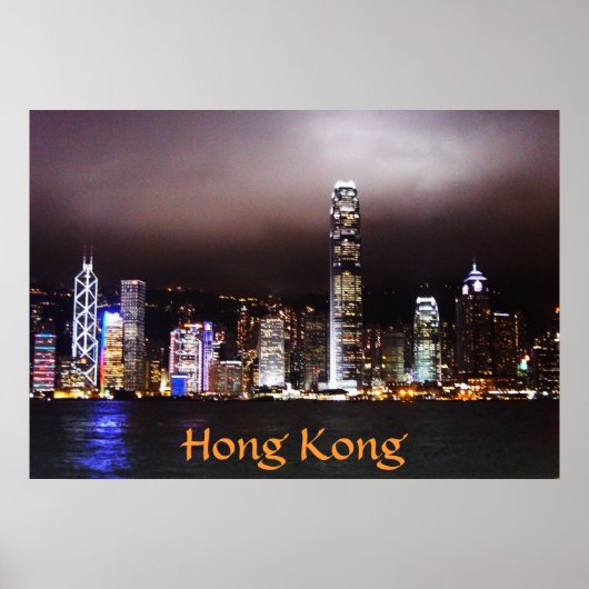 Hong Kong Skyline Poster (Voorkant)
