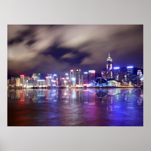 Hong Kong skyline Poster