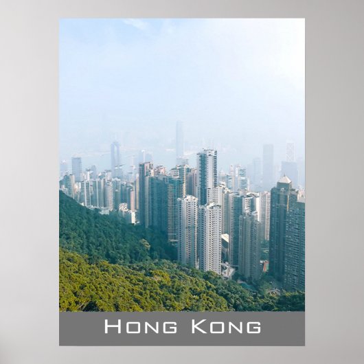 Hong Kong skyline Victoria's Peak-decor Poster (Voorkant)