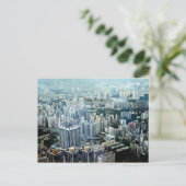 Hong Kong Skyscrapers Briefkaart (Staand voorkant)