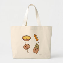Hong Kong Street Food canvas tas