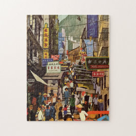  Hong Kong Street Market ontwerp Legpuzzel