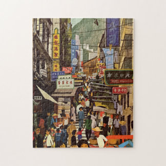 Hong Kong Street Market ontwerp Legpuzzel