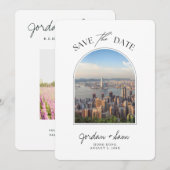 Hong Kong Sunset Wedding Save the Date Kaart (Voorkant / Achterkant)