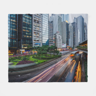 Hong Kong Traffic fleece deken