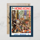  Hong Kong Travel Briefkaart (Voorkant / Achterkant)