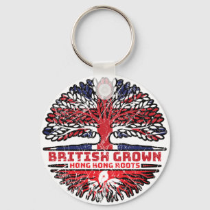 Hong Kong UK British Tree Roots Sleutelhanger