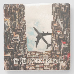 Hong Kong Vliegtuig Stenen Onderzetter
