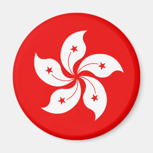 Hong Kong White Orchid Symbol Magneet