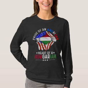 Hongaars Amerikaanse Amerika Trots Buitenlands Hon T-shirt