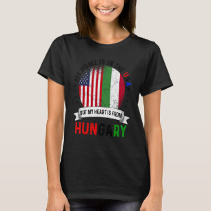 Hongaars Amerikaanse Patriottische Hart Is Uit Hon T-shirt