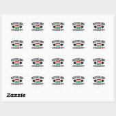 Hongaars Bodybuilder Ronde Sticker (Vel)