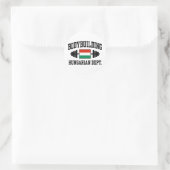 Hongaars Bodybuilder Ronde Sticker (Tas)