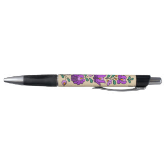 Hongaars borduurpatroon, "Matyó" - paarse Pen
