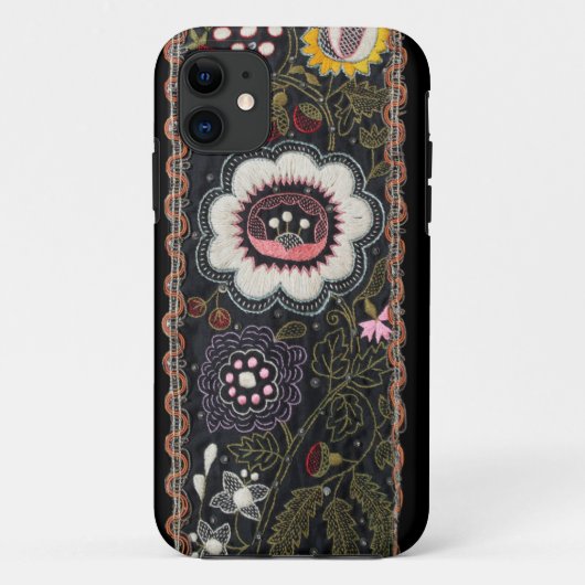 Hongaars Borduurwerk op zwart Case-Mate iPhone Case (Achterkant)