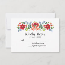 Hongaars design rode bloemen