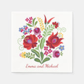 Hongaars design rode paprika's servet (Voorkant)