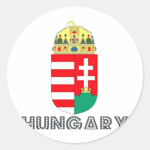 Hongaars Emblem Ronde Sticker