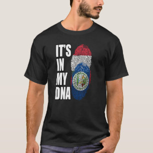 Hongaars en Belizean Mix DNA Flag Heritage T-shirt