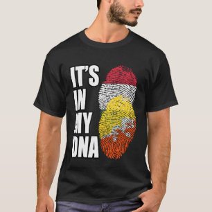 Hongaars en Bhutaans Meng DNA Vlag Erfgoed T-shirt