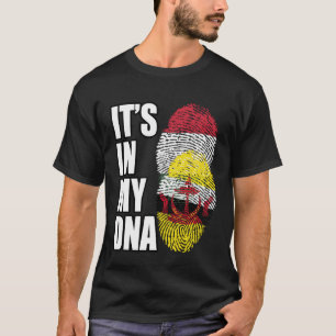 Hongaars en Bruneise mix DNA vlag erfgoed T-shirt