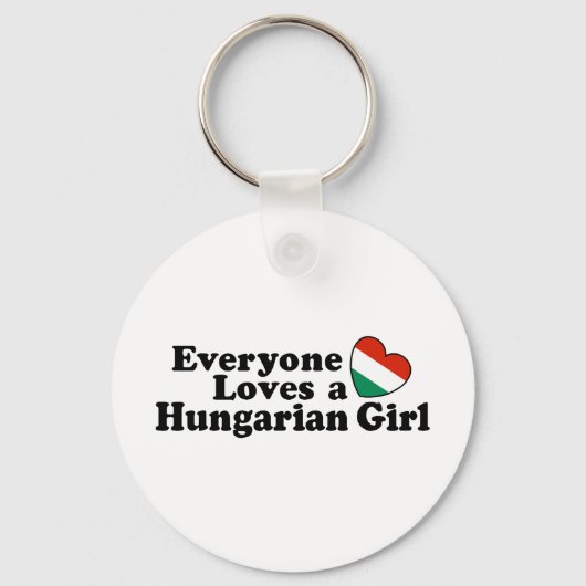 Hongaars meisje sleutelhanger (Voorkant)