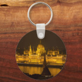 Hongaars parlement Boedapest 's nachts Sleutelhanger (Voorkant)