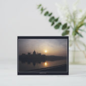 Hongaars parlement in zonsopgang briefkaart (Staand voorkant)