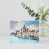 Hongaars parlementsgebouw Boedapest Hongarije Briefkaart (Staand voorkant)