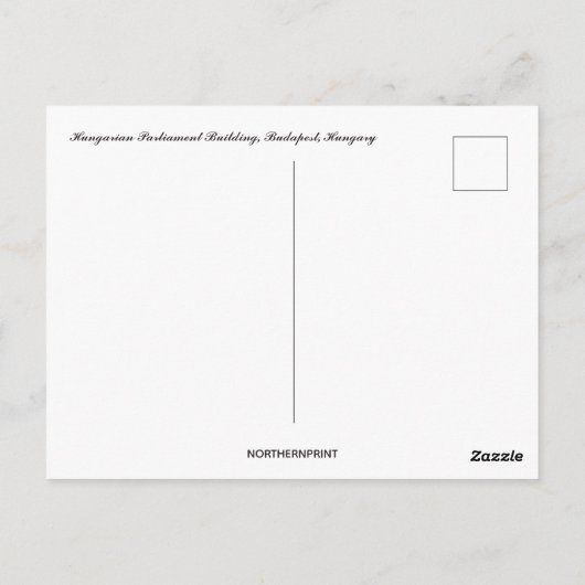 Hongaars parlementsgebouw Boedapest Hongarije Briefkaart (Achterkant)