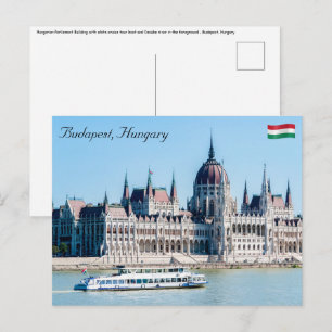 Hongaars Parlementsgebouw in Boedapest Briefkaart