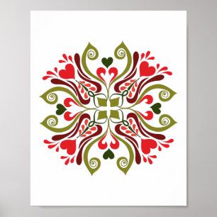 Hongaars Tulp Bloemmotive Poster