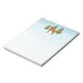 Hongaars Vizsla Dog In Sneeuwrijk Winterbos Schatt Notitieblok (Gedraaid)