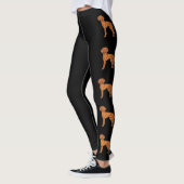 Hongaars Vizsla Pointer Schattige Cartoon Honden Z Leggings (Links)