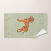 Hongaars Vizsla Schattige Cartoon Pointer Dog Gree Bad Handdoek (Handdoek)