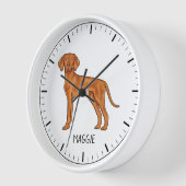 Hongaars Vizsla Schattige Pointer Dog met aangepas (Hoek)