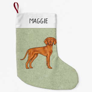 Hongaars Vizsla Schattige Pointer Dog met Naam Gro Kleine Kerstsok