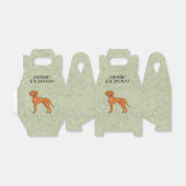 Hongaars Vizsla Schattige Pointer Dog met tekst Gr Bedankdoosjes (Uitgevouwen)