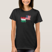 Hongaarse Amerikaanse vlag T-shirt (Voorkant)