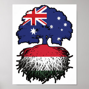 Hongaarse Australische Australië - boomstammen Poster