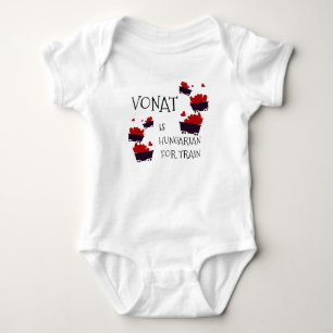 Hongaarse Baby trein Romper