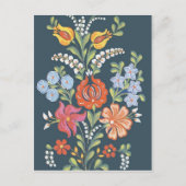 Hongaarse bloemen briefkaart (Voorkant)