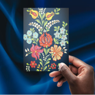 Hongaarse bloemen briefkaart