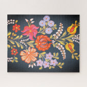 hongaarse bloemen - levendige kleuren legpuzzel (Horizontaal)
