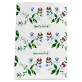 Hongaarse bruiloft paar gefeliciteerd! medium cadeauzakje (Achterkant)