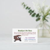 Hongaarse cartoon van een dwerg visitekaartje (Staand voorkant)