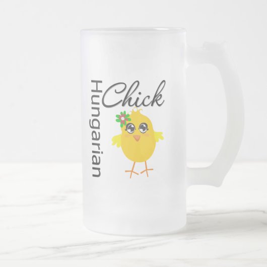 Hongaarse chick matglas bierpul (Rechts)